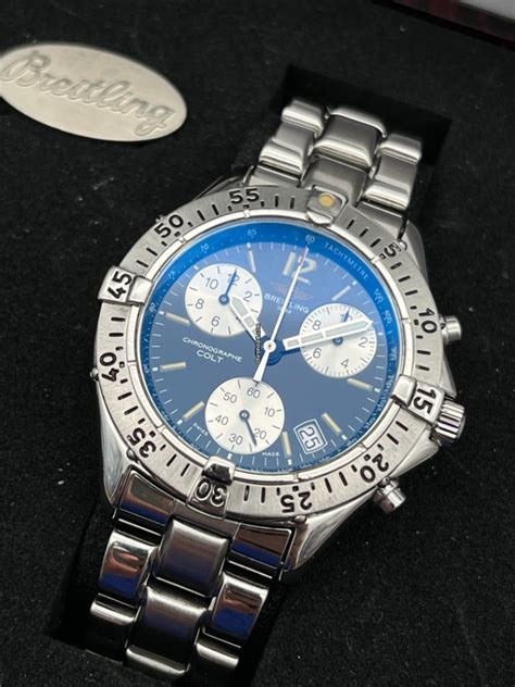 breitling colt chrono a53035 colt quartz full set neuzustand|breitling a53035 price.